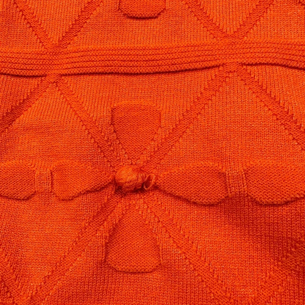 Milly of New York orange knit sleeveless dress size large - Picture 9 of 12